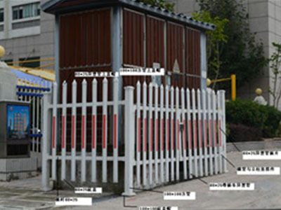 杭州红色插片护栏