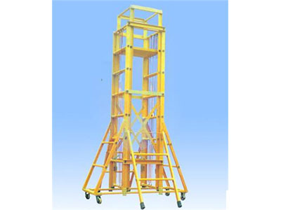 杭州玻璃钢绝缘升降合梯